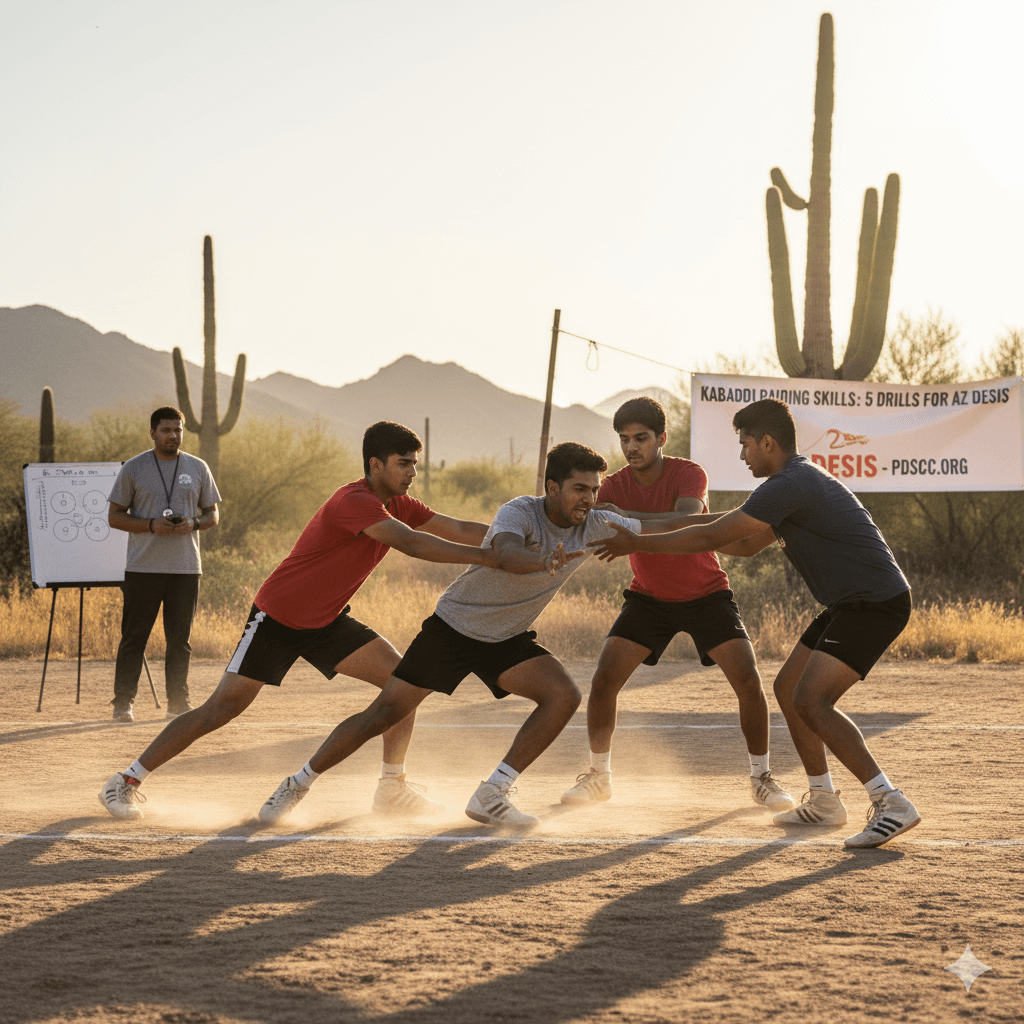 Kabaddi Raiding Skills: 5 Drills for AZ Desis